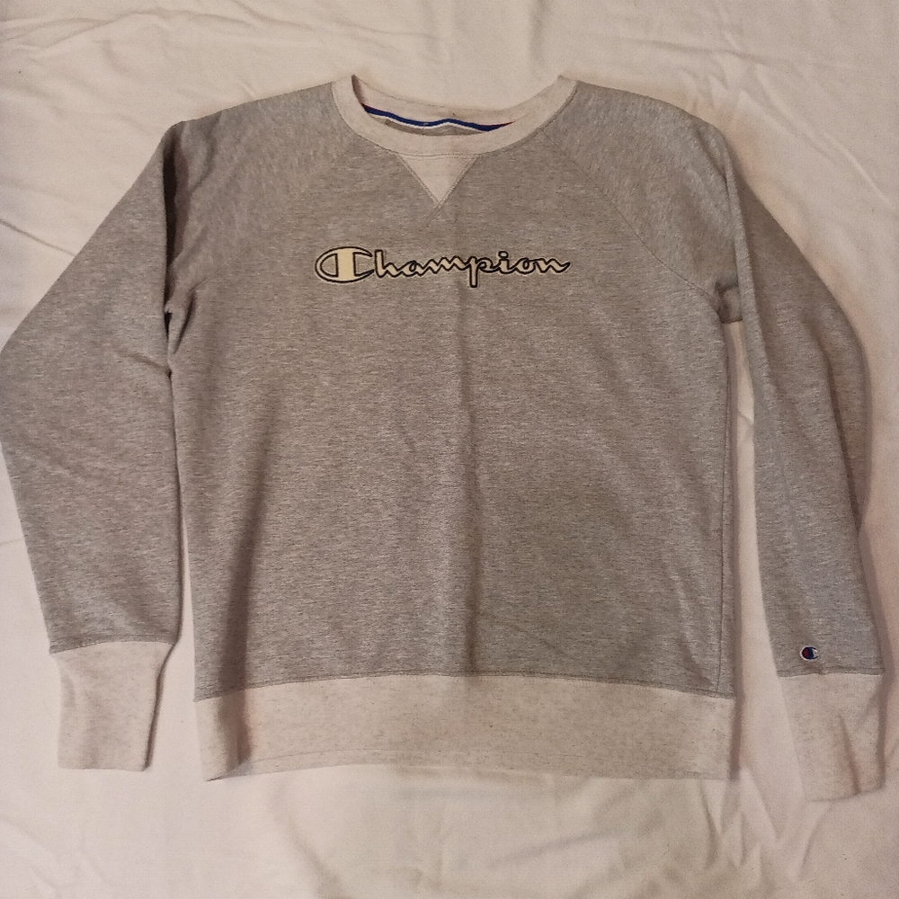 Vtg Champion Spell Out Crew Neck Women's size Small